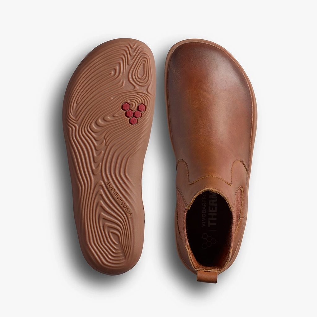 VIVOBAREFOOT SENSUS CHELSEA MENS DARK TAN | Barefoot Onlineshop